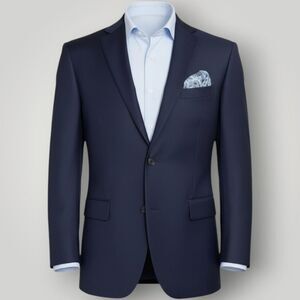 BANANA REPUBLIC Slim Mens Blazer Sport Coat Two Button Suit Jacket 42R Navy Wool